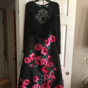 Two piece prom dress